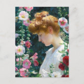 Carte Postale Hollyhocs Soleil Charles Courtney Curran (Devant)