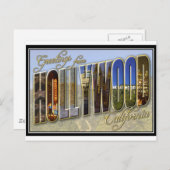 Carte Postale hollywood (Devant / Derrière)