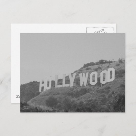 Carte postale Hollywood (Devant / Derrière)