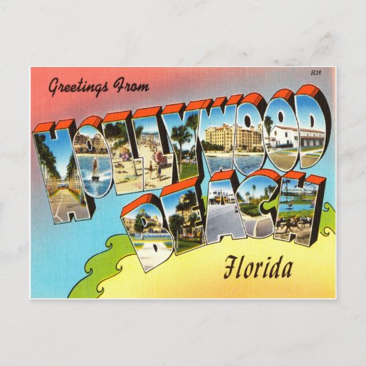 Carte Postale Hollywood Beach Floride (Devant)