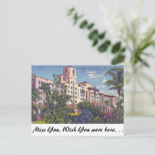 Carte Postale Hollywood Beach Hotel, Hollywood, Floride (Debout devant)