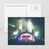Carte Postale Hollywood Bowl sur la quatrième (Devant / Derrière)