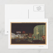 Carte Postale Hollywood, CA - Vine Street de Sunset (Devant / Derrière)