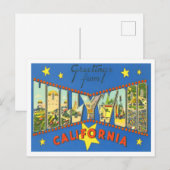 Carte postale Hollywood, Californie Vintage Big Le (Devant / Derrière)