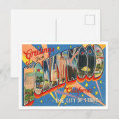 Carte postale Hollywood, Californie Vintage Big Le (Devant / Derrière)