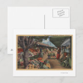 Carte Postale Hollywood, CAView du marché agricole original (Devant / Derrière)