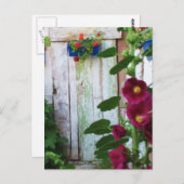 Carte Postale Hollywood et Fleurs (Devant / Derrière)