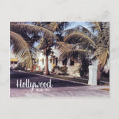 Carte Postale Hollywood Florida Retro Voyage Image Tropical Home (Devant)