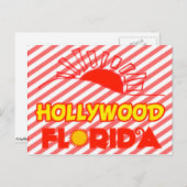 Carte Postale Hollywood, Floride (Devant / Derrière)