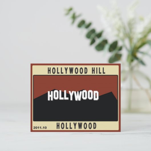 Carte Postale Hollywood Hills (Debout devant)