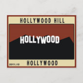 Carte Postale Hollywood Hills (Devant)