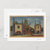 Carte Postale Hollywood, le théâtre chinois de CAGrauman (Devant / Derrière)