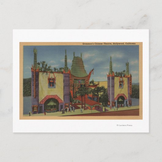 Carte Postale Hollywood, le théâtre chinois de CAGrauman (Devant)