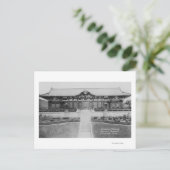 Carte Postale Hollywood, manoir japonais de CA dans les jardins (Debout devant)