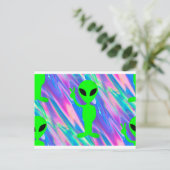 Carte Postale Hologramme alien (Debout devant)