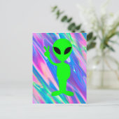 Carte Postale Hologramme alien (Debout devant)