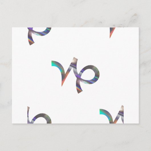 Carte Postale hologramme Capricorne (Devant)