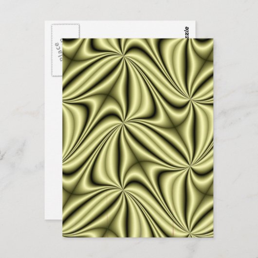 Carte Postale Hologramme de ruée vers l'or fragile (Devant / Derrière)