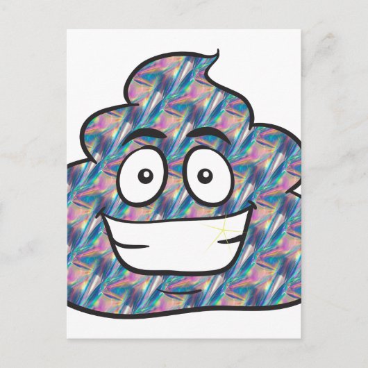 Carte Postale hologramme émoji (Devant)