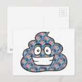 Carte Postale hologramme émoji (Devant / Derrière)