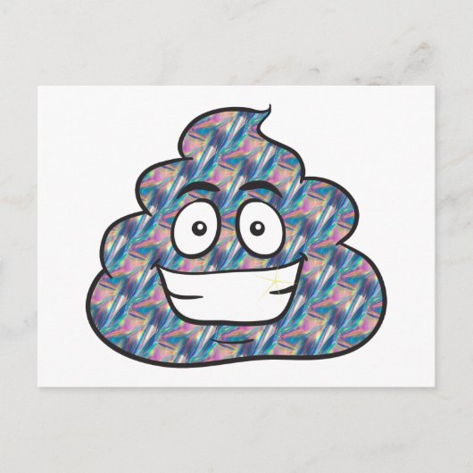 Carte Postale hologramme émoji (Devant)