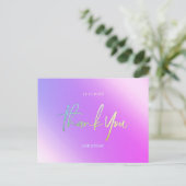 Carte postale Holographique Vibrant (Debout devant)