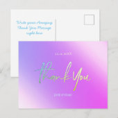 Carte postale Holographique Vibrant (Devant / Derrière)
