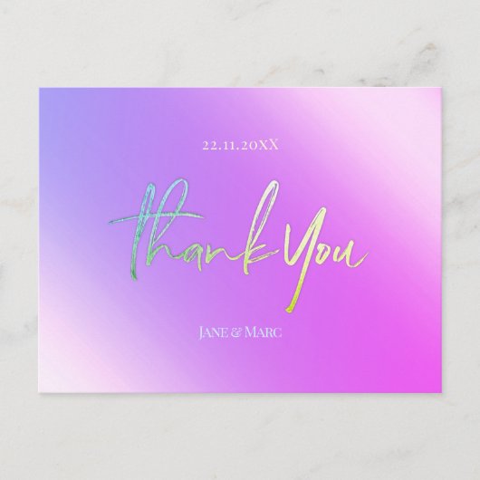Carte postale Holographique Vibrant (Devant)