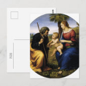 Carte Postale Holy Family by Raphael (Devant / Derrière)