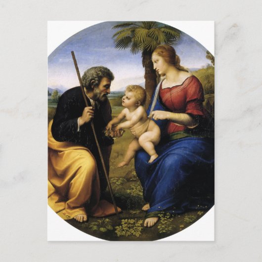 Carte Postale Holy Family by Raphael (Devant)