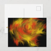 Carte Postale Holy Spirit Fire Christian Worship Art Painting (Devant / Derrière)