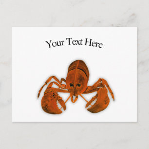 Carte postale homard