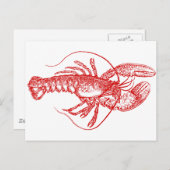 Carte Postale Homard (Devant / Derrière)