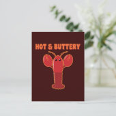Carte Postale Homard à chaud et à beurre (Debout devant)
