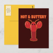 Carte Postale Homard à chaud et à beurre (Devant / Derrière)