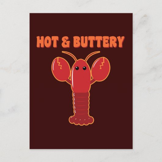 Carte Postale Homard à chaud et à beurre (Devant)