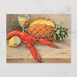 Carte Postale Homard à vie morte