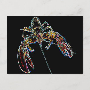 Carte Postale Homard Abstrait