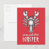 Carte Postale Homard blanc moyen Jordan Peterson Mème (Devant / Derrière)