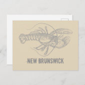 Carte Postale Homard du Nouveau-Brunswick (Devant / Derrière)