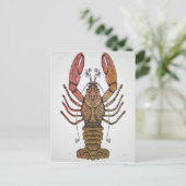 Carte Postale Homard style (Debout devant)