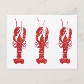 Carte postale Homard Triplet