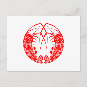 Carte Postale Homards épineux face à face