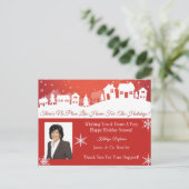 Carte Postale "Home For The Holidays" Business (Debout devant)