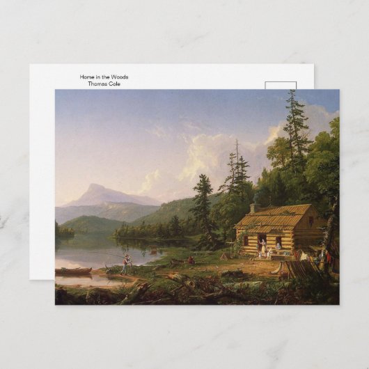 Carte Postale Home in the Woods par Thomas Cole Postcard (Devant / Derrière)