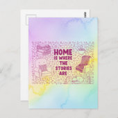 Carte Postale Home Is Where the Stories Are (Devant / Derrière)