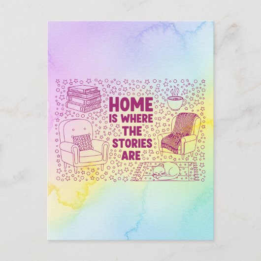 Carte Postale Home Is Where the Stories Are (Devant)