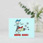Carte Postale Home Run Boys Baseball Tshirts et cadeaux (Debout devant)