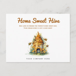 Carte Postale Home Sweet Hive Immobilier Agriculture