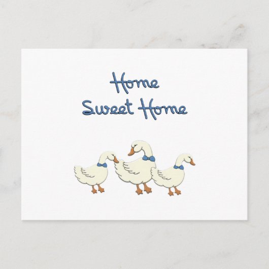 Carte Postale Home Sweet Home (Devant)
